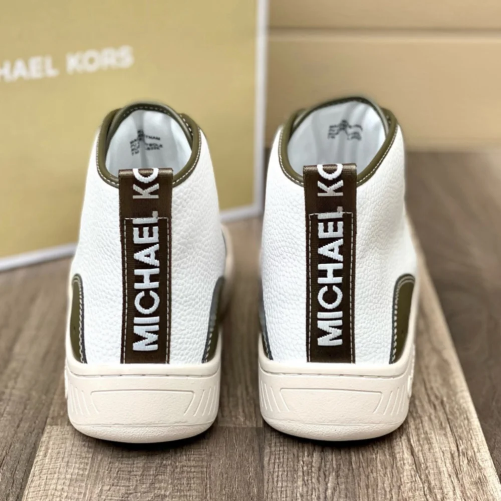 Michael Kors Sheia High Top Sneakers Olive Color